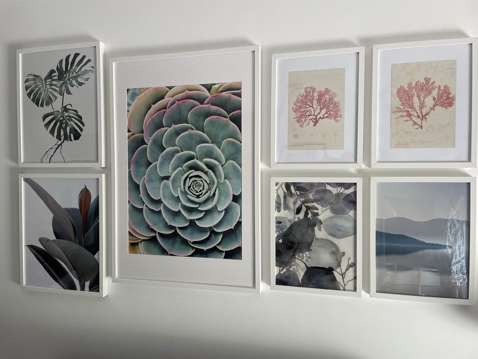 Molduras Ikea com gravuras