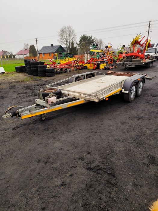 Laweta, przyczepka bardzo mocna, solidna, niska, pod koparki