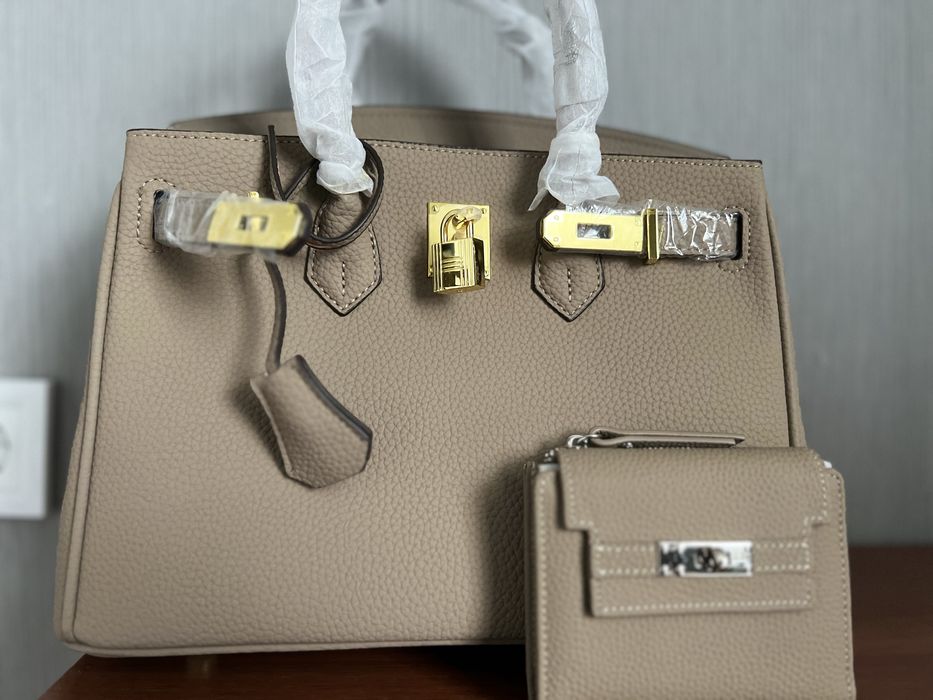Сумка Hermes бежевий колір 30 сантиметрів