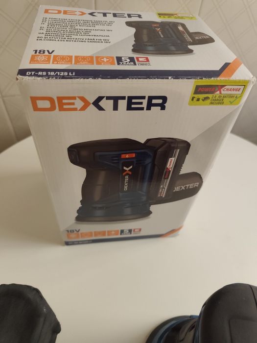 Lixadora excêntrica sem fio Dexter
