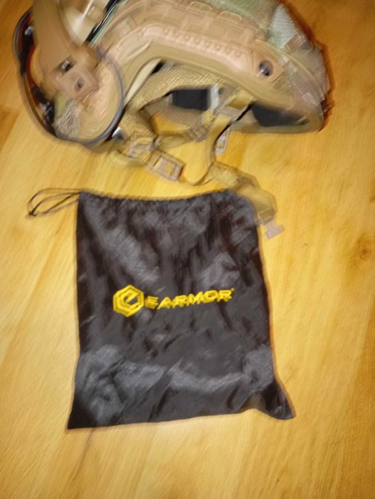 Полегшений тактичний шолом LITE GEN2 койот + кавер мультикам. Вага 1.0