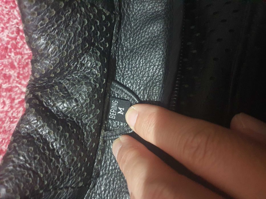 Casaco motard Bering com patch Harley Davidson tamanho M