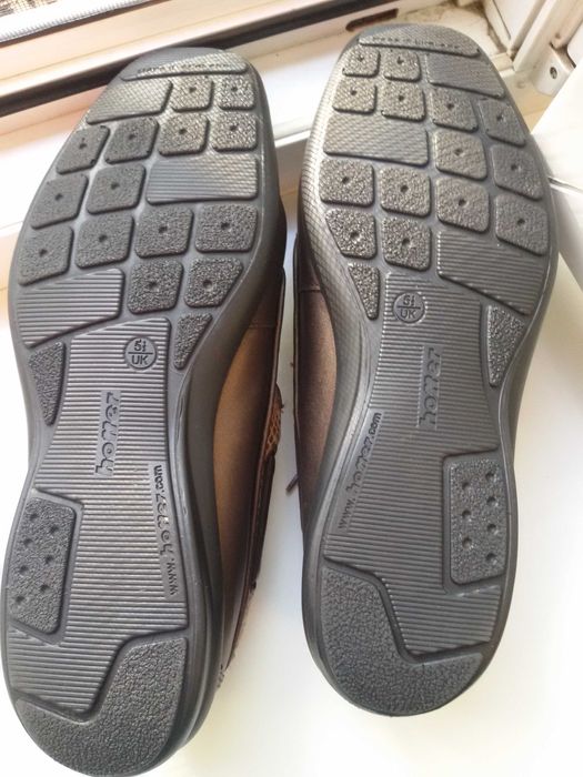 Туфли кожаные очень мягкие Hotter (на стопу 24,5-24,7 см)