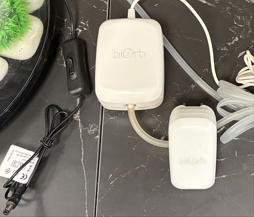 Akwarium Biorb Tube 15L LED czarne | zestaw + oryginalne dodatki Oase