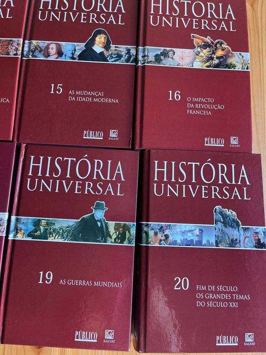 Coleção de 20 livros de História Nacional e Internacional