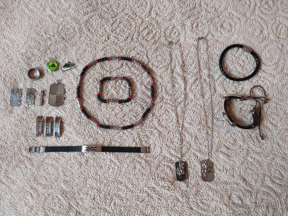 Zestaw biżuterii męskiej / młodzieżowej (Nike, Adidas)