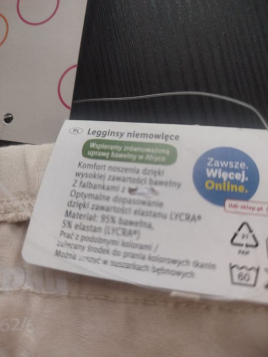 Legginsy niemowlęce A 540,