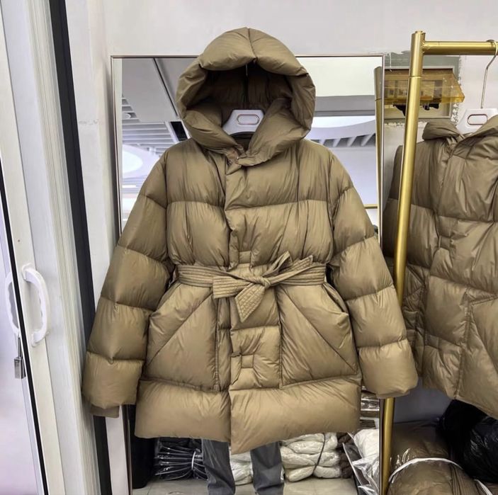 Зимові пуховики пуфери пальто куртки з капюшоном натуральний пух mango