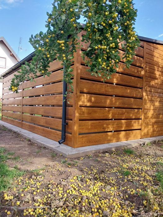 Garaż blaszany blaszak drewnopodobny