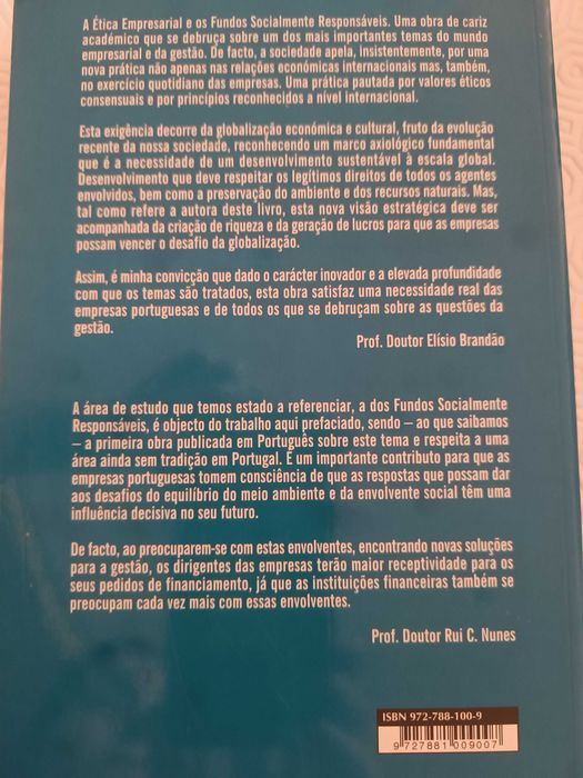 A Ética Empresarial e os Fundos Socialmente Responsáveis