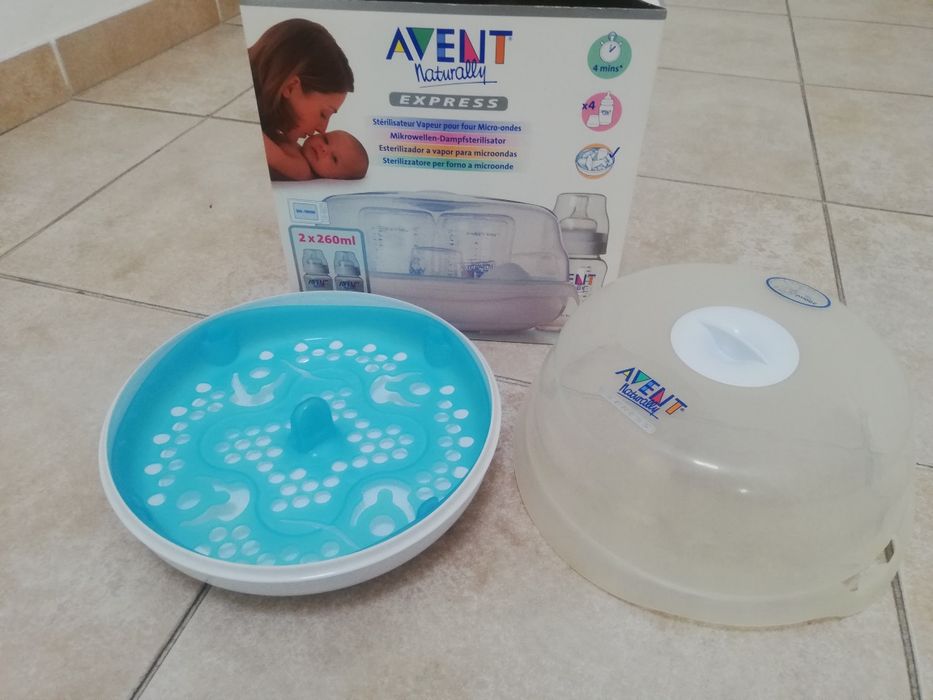Esterilizador de biberões e chupetas Avent