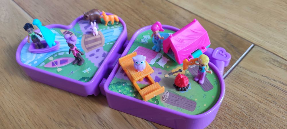 Polly pocket serce biwak cemping domek