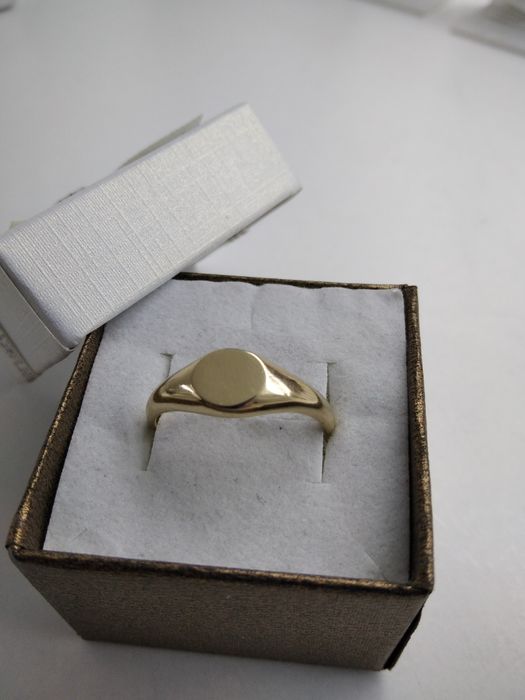 Złoty pierścionek sygnet złoto 585  rozmiar 20  837