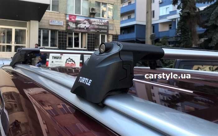 Багажник Turtle Air2 інтегровані рейлінги на дах авто невиступаючі