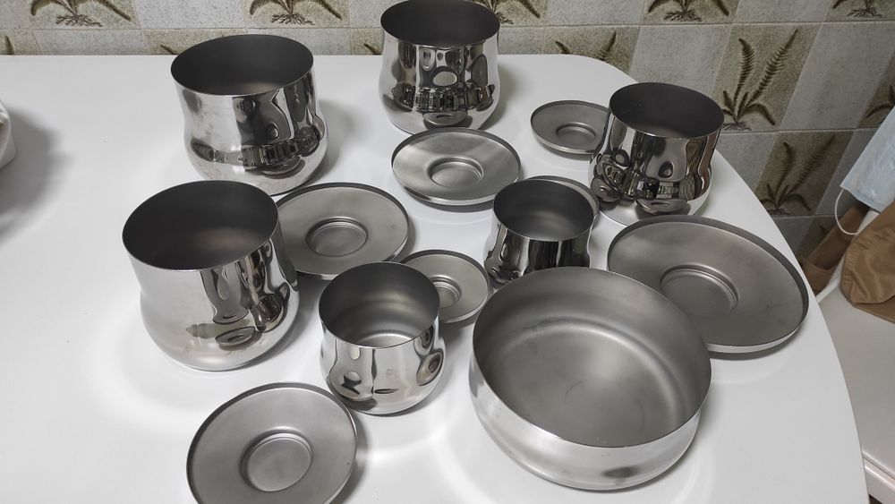 Conjunto de potes vintage - rena ware (novo)