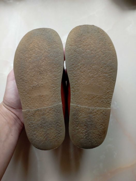 Buty Zara baleriny brązowe 26