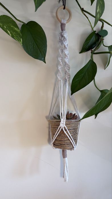 Suportes de Vaso em macrame