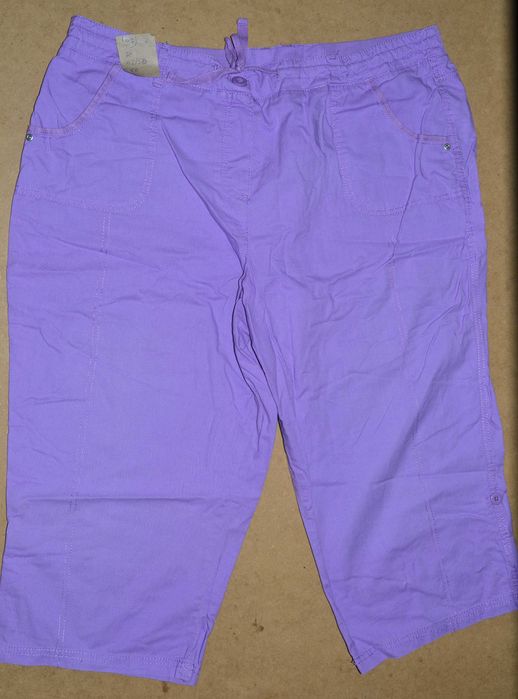 97^ bhs  spodnie rybaczki   2w1  damskie  bawełna  46/48