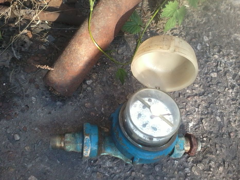 Водомер 3/4 дюйма, б.у., бронзовый, тяжёлый