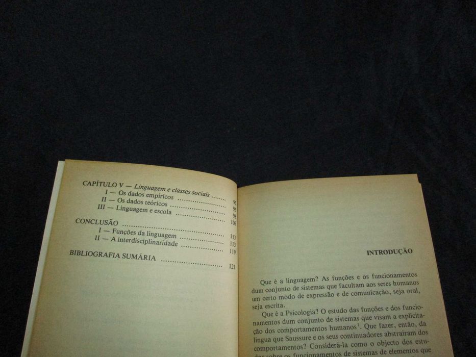 Livro A Psicologia da Linguagem Cadernos Culturais