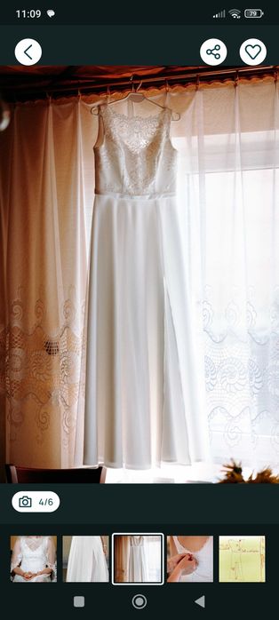 Suknia ślubna bardzo efektowna i wygodna