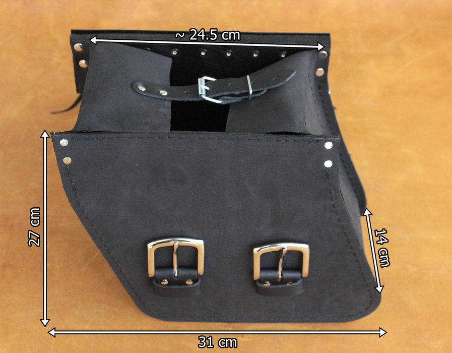 Sakwy S1850C skóra naturalna wyprzedaż motocyklowe boczne kufry SAKO