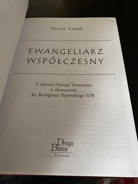 Ewangeliarz współczesny Henryk Knapik Droga Biblos