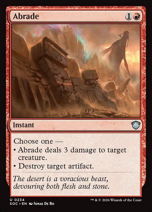 Karta Magic The Gathering Abrade SOC 234