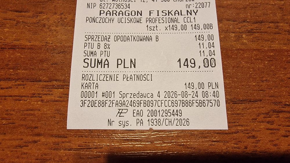 Pończochy uciskowe palce odkryte S plus