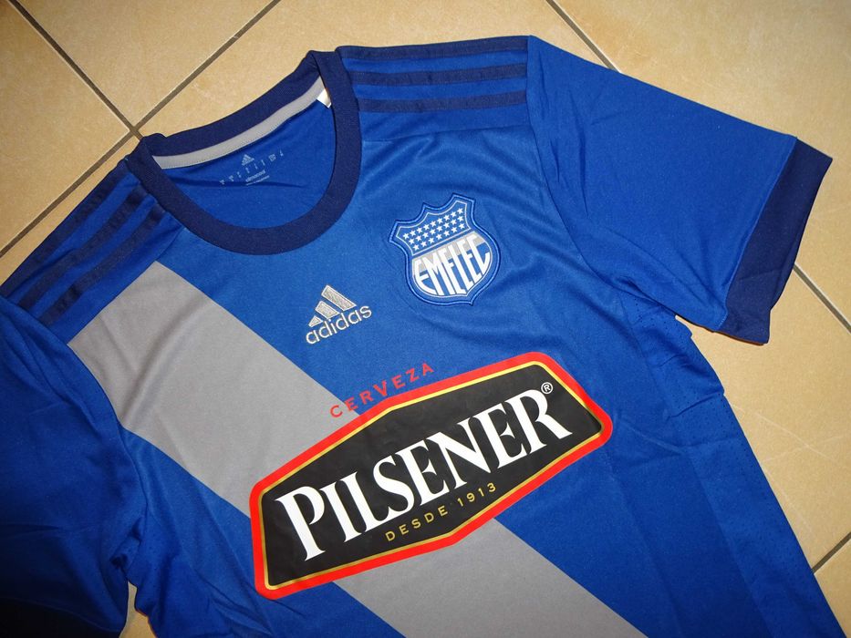 ADIDAS EMELEC Pilsener climacool oryg. NOWA niebieska koszulka S