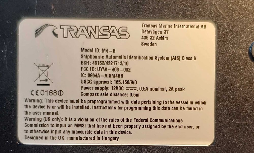 AIS Transas M4 B