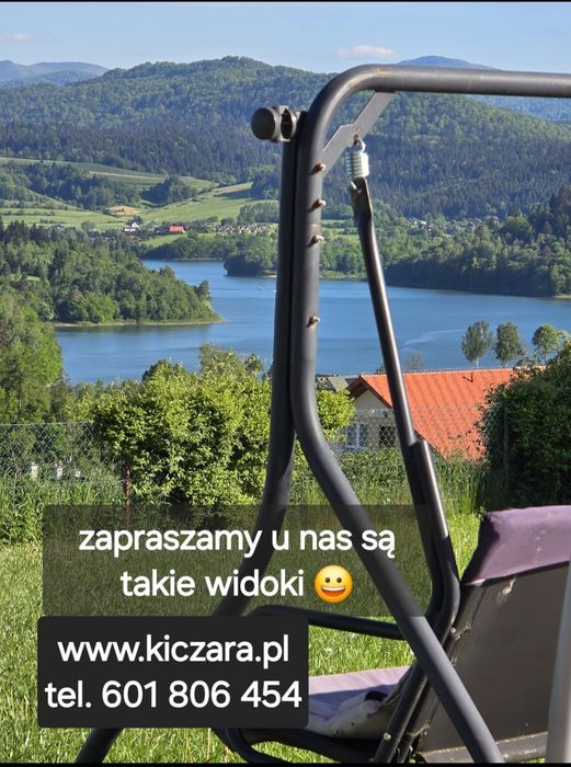 ,,Kiczara"Domki/pokoje nad J.Solińskim -punkt widokowy Polańczyk