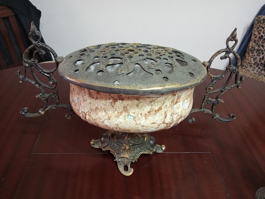 Centro de mesa , jarra e castiçal