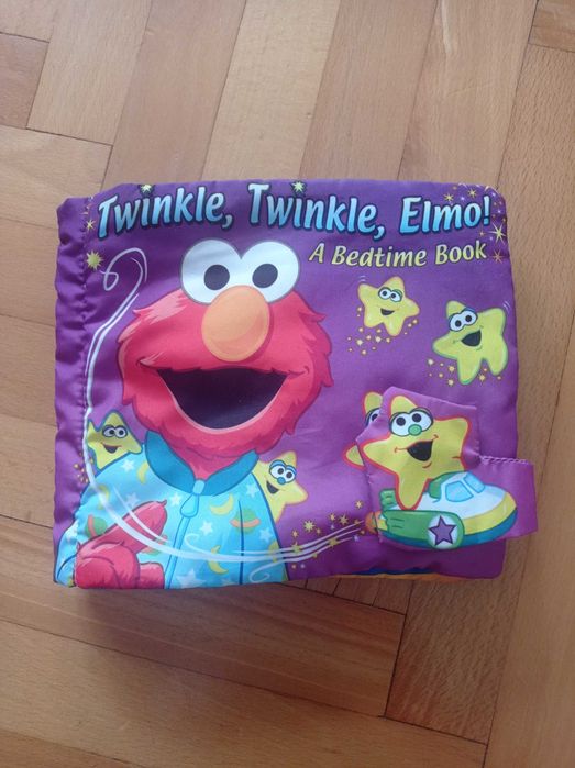 Książka sensoryczna dla dzieci Elmo miękka, piszcząca