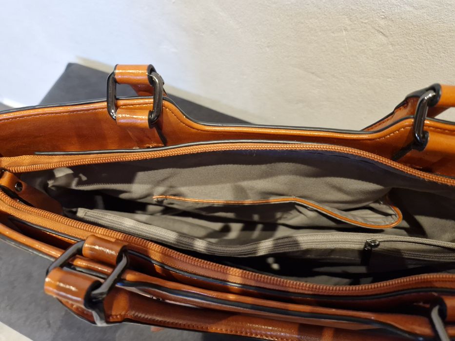 Brązowa torebka, shopper,  camel, polecam