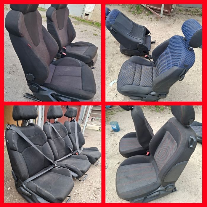 Сидіння відкидні RECARO купе кожа Рекаро НИВА 2108 сидения сідушки