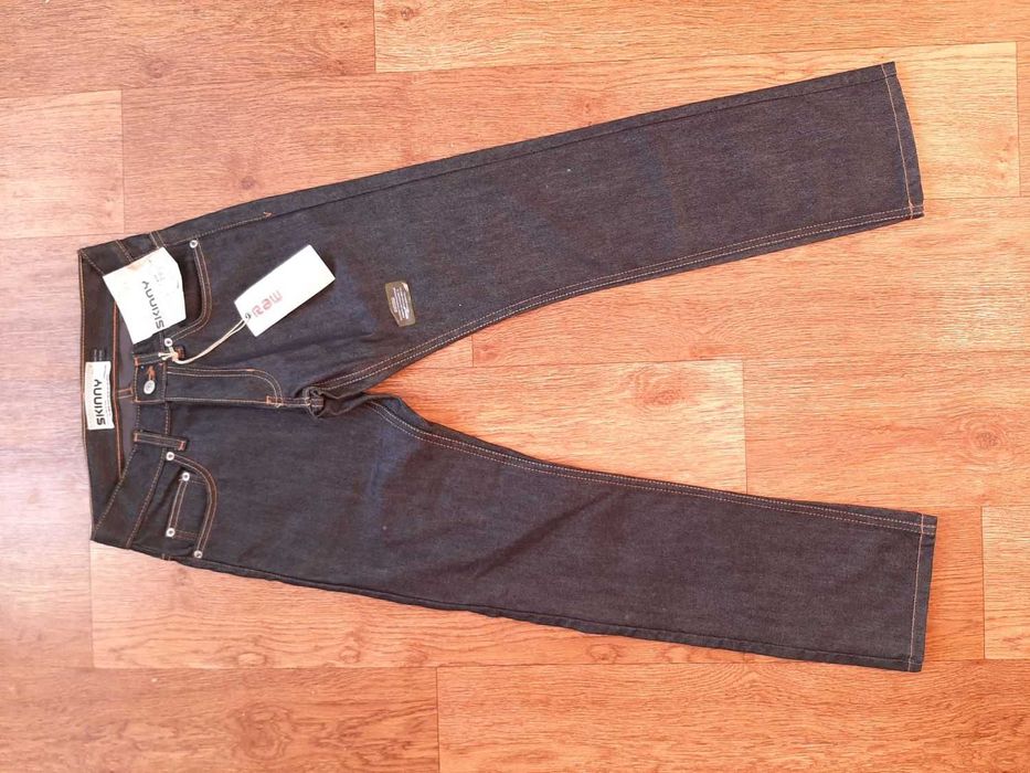 Джинсы синие на мальчика topman англия w26" skinny , 100% хлопок