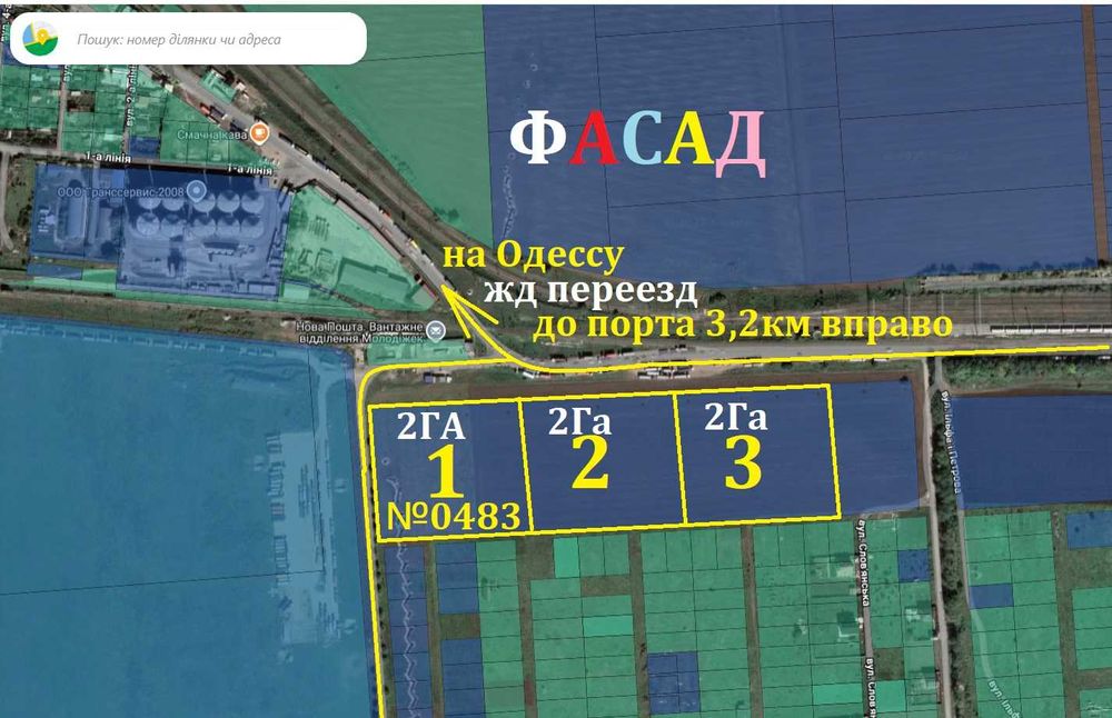 Фасад. на порт Черноморск (Ильичевск) Молодёжное