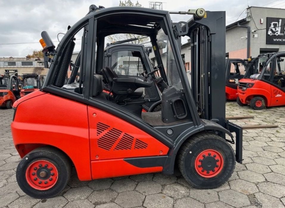 Wózek Widłowy Linde H50D triplex kabina diesel rok 2012