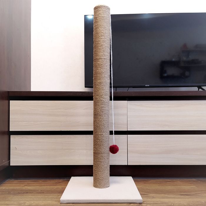 Кігтеточка  100 см для великих котів, стійка та надійна.когттеточка