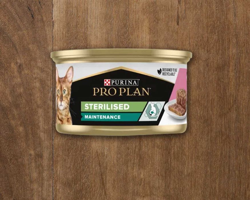 Purina Pro Plan Sterilised Кусочки в паштете с тунцом и лососем 85 г