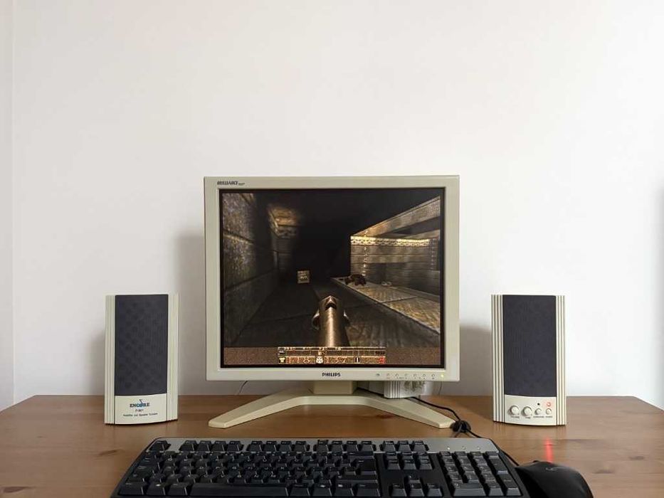 Encore P-901 stare głośniki komputerowe aktywne stereo 3D retro