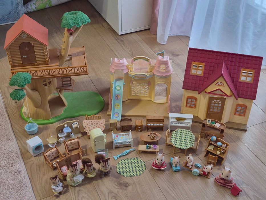 Duży zestaw Sylvanian Families / 6 zestawów