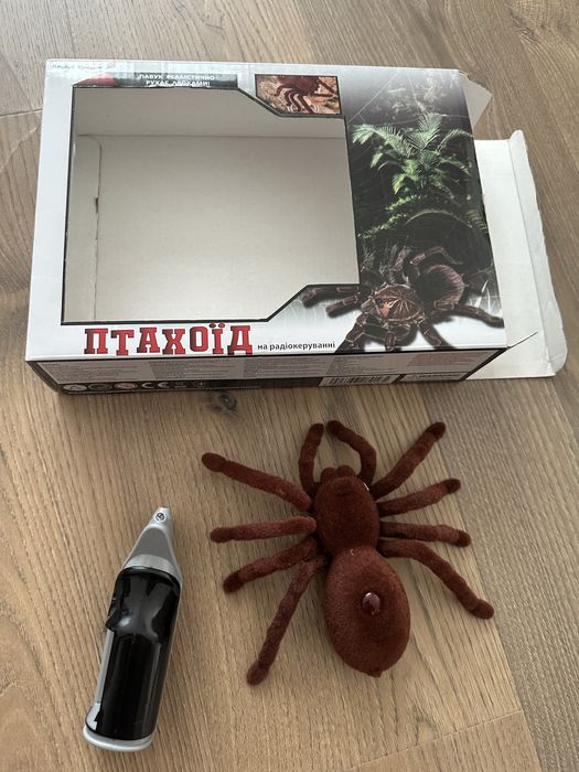 Павук птахоїд на батарейках та пульті