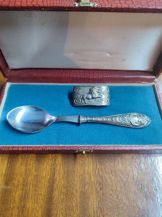 Colher de prata vintage