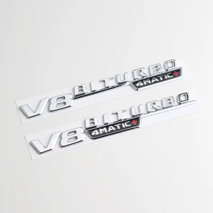 Шильдик наклейка V8 biturbo 4matic+ для Mercedes-Benz