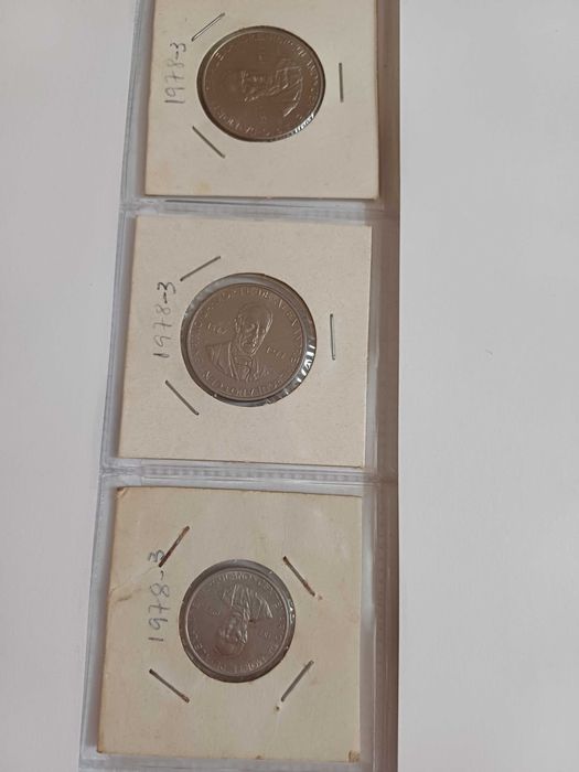 ALEXANDRE HERCULANO 1978 em CUPRO-NIQUEL  BELAS não circuladas fotos