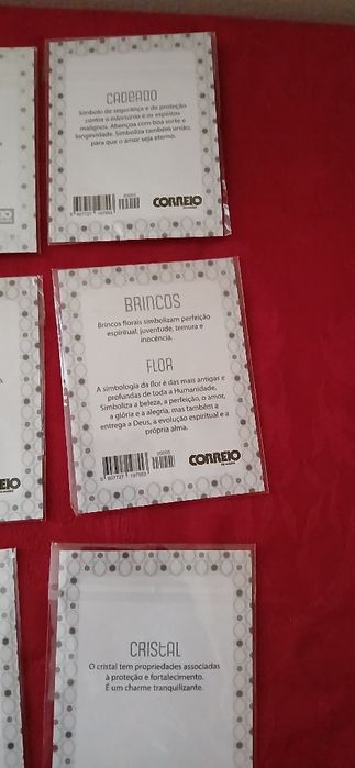 Medalhas Charmes de Luz, embaladas