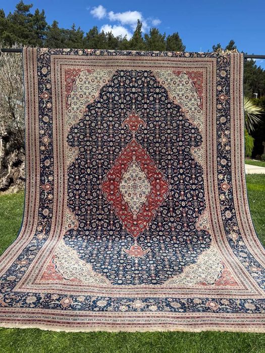 Dywan Perski kaszmir + jedwab Iran Ispahan 360x260 galeria 30 tyś