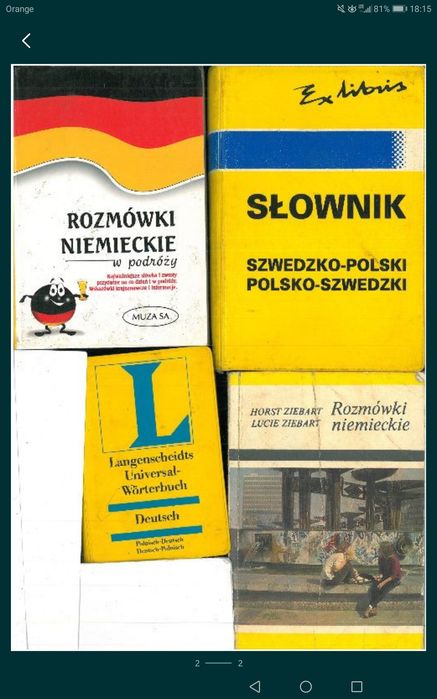 Zestaw książek do nauki języków obcych